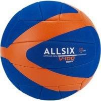 230-250 G Volleyball For 10- To -14-year-olds V100 Soft - Blue/orange