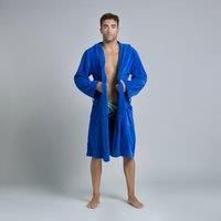 Men's Water Polo Thick Cotton Pool Bathrobe - Light Blue