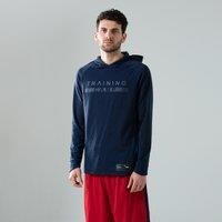 Long-sleeved Hooded Basketball T-shirt Ts500ls - Navy