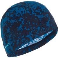 Mesh Swim Cap Print Size L All Hide Blue