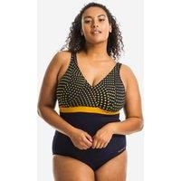 Women's 1-piece Aquafitness Swimsuit Mia Dot Blue D/e Cup