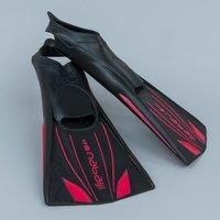 Topfins 900 Rigid Long Swimming Fins - Black Red