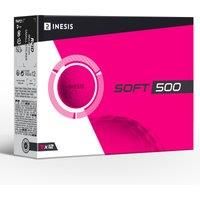 Inesis Soft 500 Golf Ball X12 - White