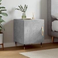 Bedside Cabinet Concrete Grey 40x40x50 cm Engineered Wood