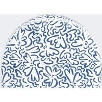 Coated Mesh Swim Cap - Printed Fabric - Size M - Ondu White Blue