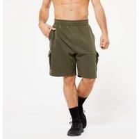 Men's Fleece Cargo Shorts - Khaki