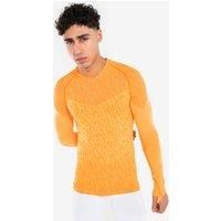 Adult Long-sleeved Thermal Base Layer Top Keepdry - Melon Orange