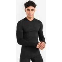 Adult Long-sleeved Thermal Base Layer Top Keepdry - Black