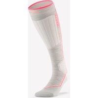 Adult Wool Ski And Snowboard Socks 900 Wool-beige/neon Pink