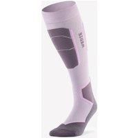 Adult Merino Wool Ski Socks 500 - Lilac