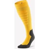 Adult Ski And Snowboard Socks 100 Plus - Yellow And Grey