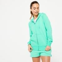 Women's Zip-up Fitness Sweatshirt - Foam Green