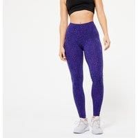 Women's Cotton Fitness Leggings - Blue