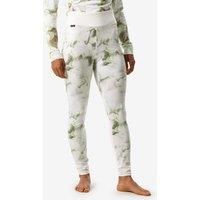 Womens Thermal Ski Base Layer Bottoms - Bl 500 - Green / White