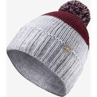 Adult Ski Hat Made In France Grand Nord - Burgundy/grey