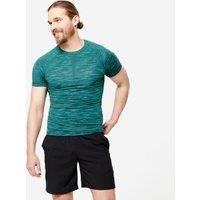 Men's Crew Neck Compression T-shirt - Turquoise