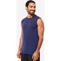 Men's Seamless Yoga Tank Top - Navy Blue