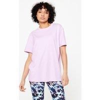 Women's Crew Neck Oversize T-shirt - Lilac Purple