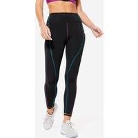 Women's Cardio Fitness High-waisted Leggings - Black Print