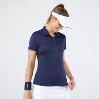 Women's Tennis Quick-dry Polo Shirt Essential 100 - Navy