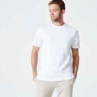 Men's Fitness T-shirt 500 Essentials - Ice White