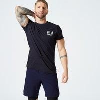 Men's Crew Neck Slim-fit Soft Breathable Cross Training T-shirt - Black