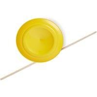 Spinning Plate + Wooden Stick - Yellow