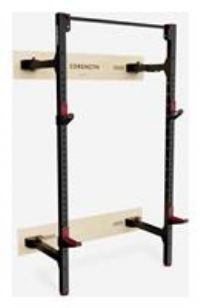 Fold-down Weight Training Wall Rack For Squats And Pull-ups