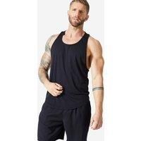 Men's Breathable Performance Weight Training Stringer Tank Top - Black