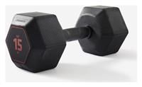 Hexagonal Cross Training Hex Dumbbell 15kg - Black