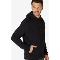 Men's Zip-up Fitness Hoodie 500 - Black