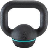 Corength Cast Iron & Rubber Base Kettlebell Wide Handle For 1 Or 2 Hands - 4Kg