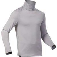 Men's Bl 520 Thermal Base Layer Roll Neck Ski Top - Light Grey