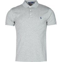 Polo Ralph Lauren  POLO CINTRE SLIM FIT EN COTON STRETCH MESH LOGO PONY PLAYER  men's Polo shirt in Grey