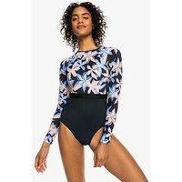 Roxy Womens Active Long Sleeve One Piece Swim Suit Swimming Costume in L