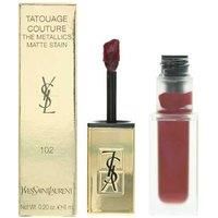 Yves Saint Laurent Lipstick Tatouage Couture The Metallics 102 Iron Pink Spirit