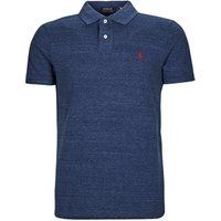 Polo Ralph Lauren  POLO COUPE DROITE EN COTON BASIC MESH  men's Polo shirt in Blue