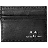 Polo Ralph Lauren Men's Smooth Leather Card Case - Black