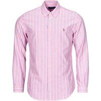 Polo Ralph Lauren  CHEMISE COUPE DROITE EN OXFORD RAYEE  men's Long sleeved Shirt in Multicolour