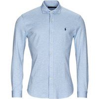 Polo Ralph Lauren  CHEMISE COUPE DROITE  men's Long sleeved Shirt in Blue