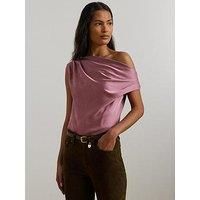 Lauren By Ralph Lauren Kinthea Short Sleeve Blouse - Pink