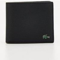 Lacoste Men's Billfold Coin Wallet, Black