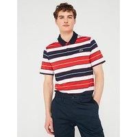 Lacoste Golf Bold Stripe Polo Shirt - Multi