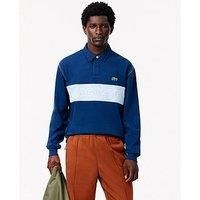 Lacoste Rugby Long Sleeve Polo Shirt - Blue