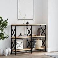 Console Table Sonoma Oak 100x28x80.5 cm Engineered Wood