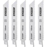 Erbauer S123XF Sheet Metal Reciprocating Saw Blades 150mm 5 Pack (744FV)