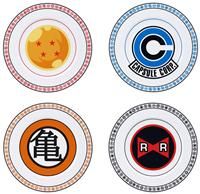 ABYstyle Dragon Ball Emblems Set of 4 Porcelain Plates