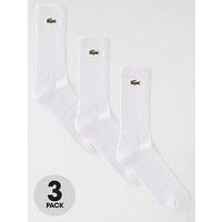 Lacoste Sport RA4182 Socks, Blanc/Blanc-Blanc, 43/46