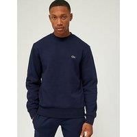 Lacoste Sweatshirt - Mens Lacoste Crew Neck Sweatshirt - SH9608 - Organic Cotton