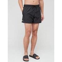 Lacoste Men/'s Mh6270 Swimwear, Black/Green, M